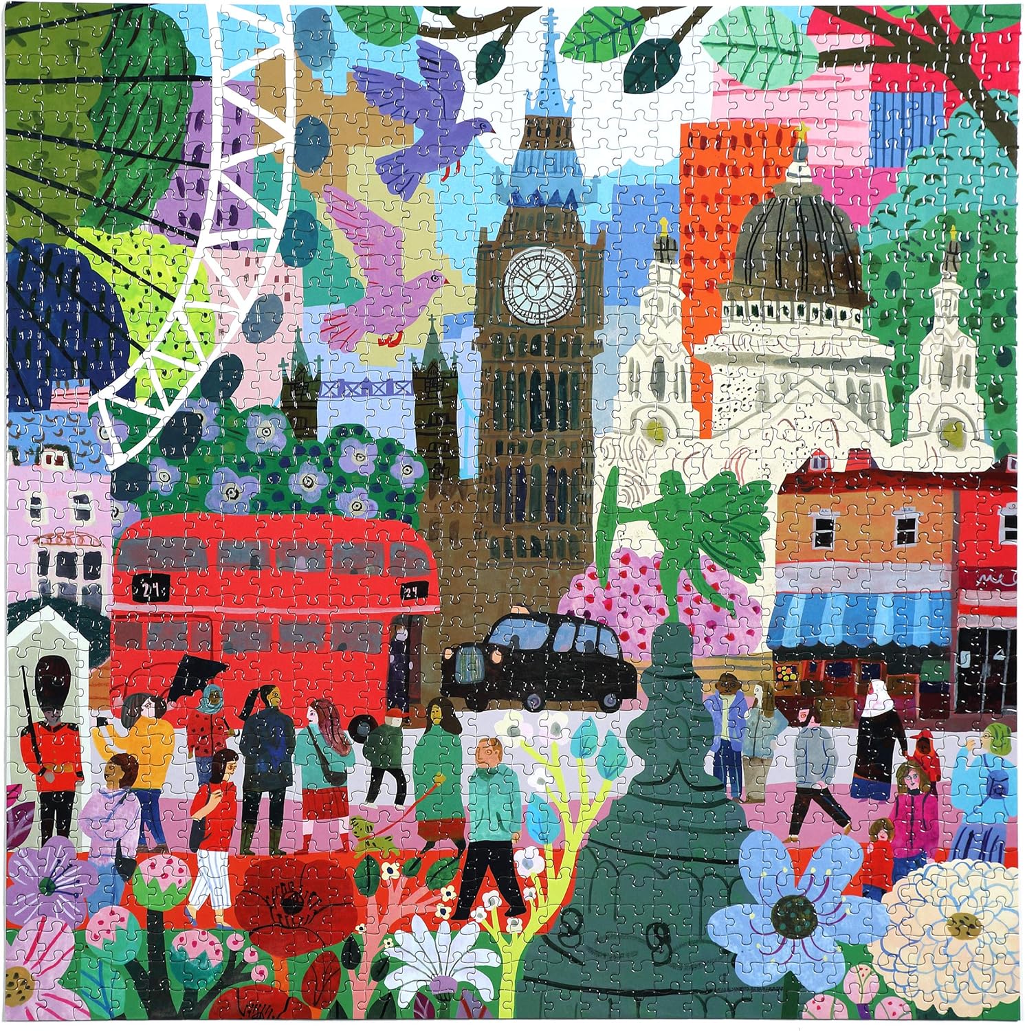 eeBoo 1000pc Puzzle: Summer Bouquet