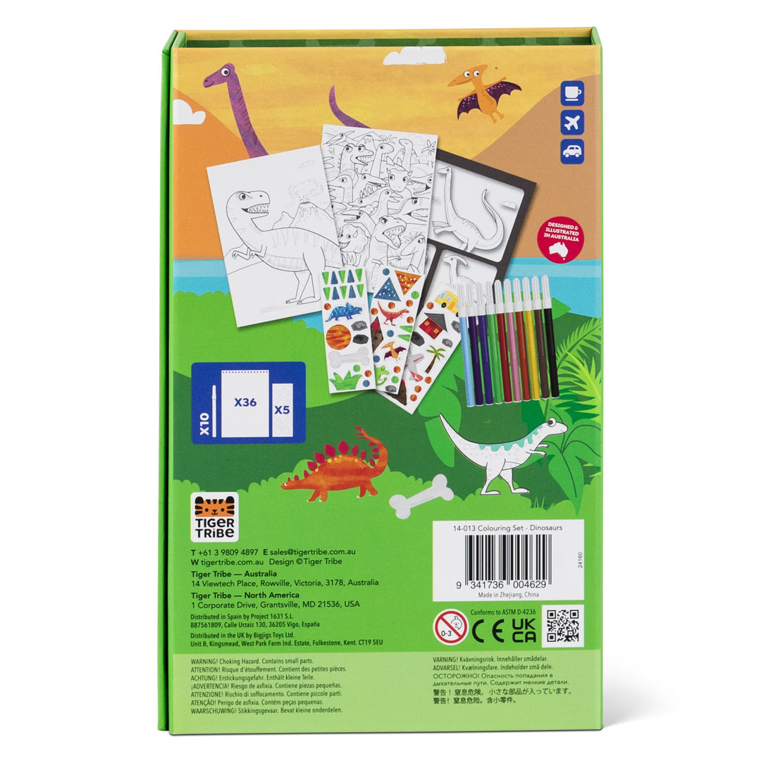 Tiger Tribe Colouring Set - Dinosaur