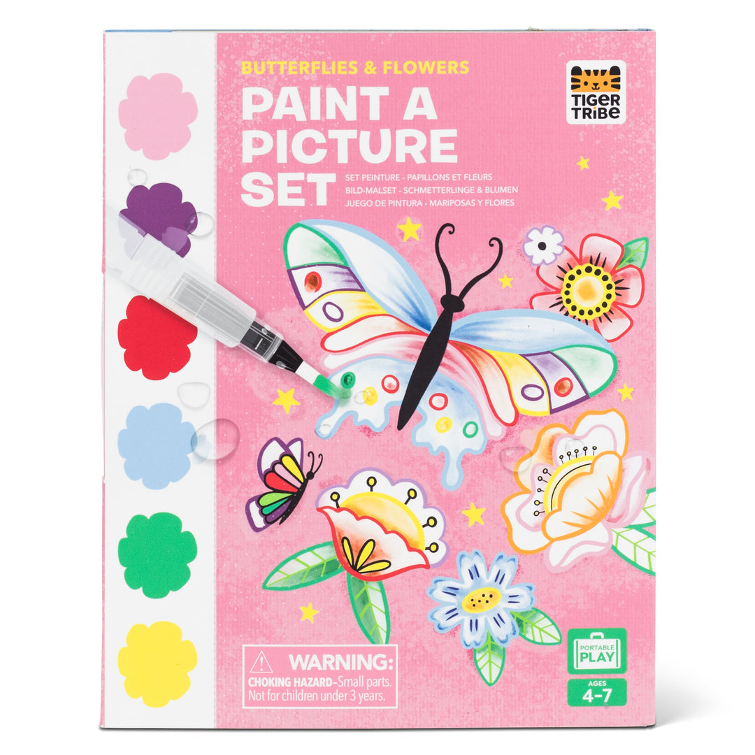 Tiger Tribe Paint a Picture Set - Butterflies & Flowers