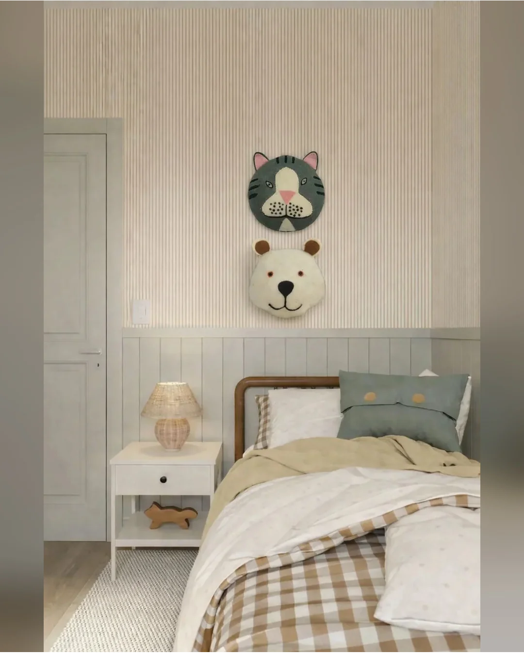 Alan Bear Flat Head Wall Decoration Wall Art