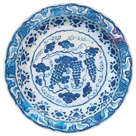 Tin Plate: Blue Grapes - Ashmolean Museum