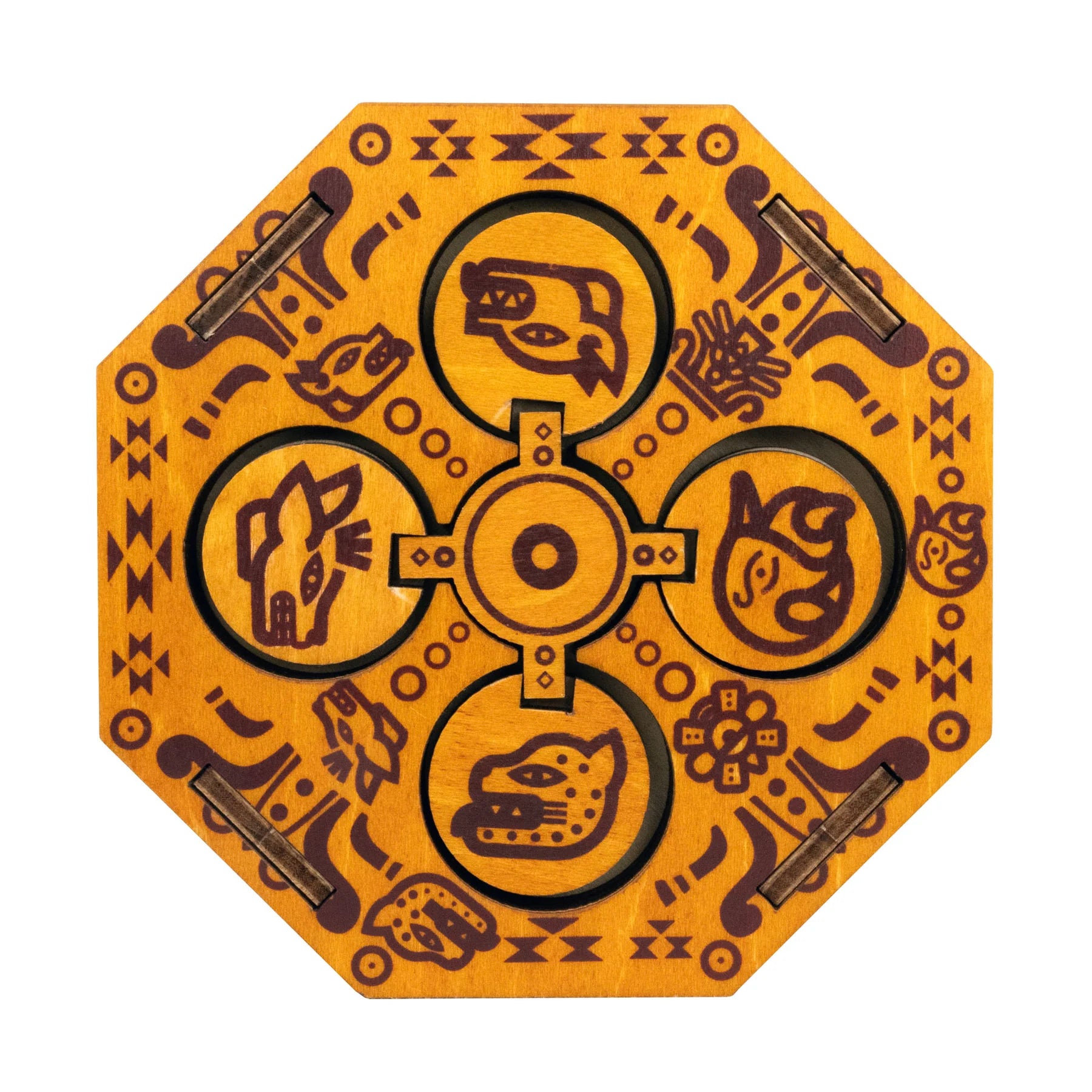 Project Genius True Genius Aztec Family Chest Wooden Puzzle Box