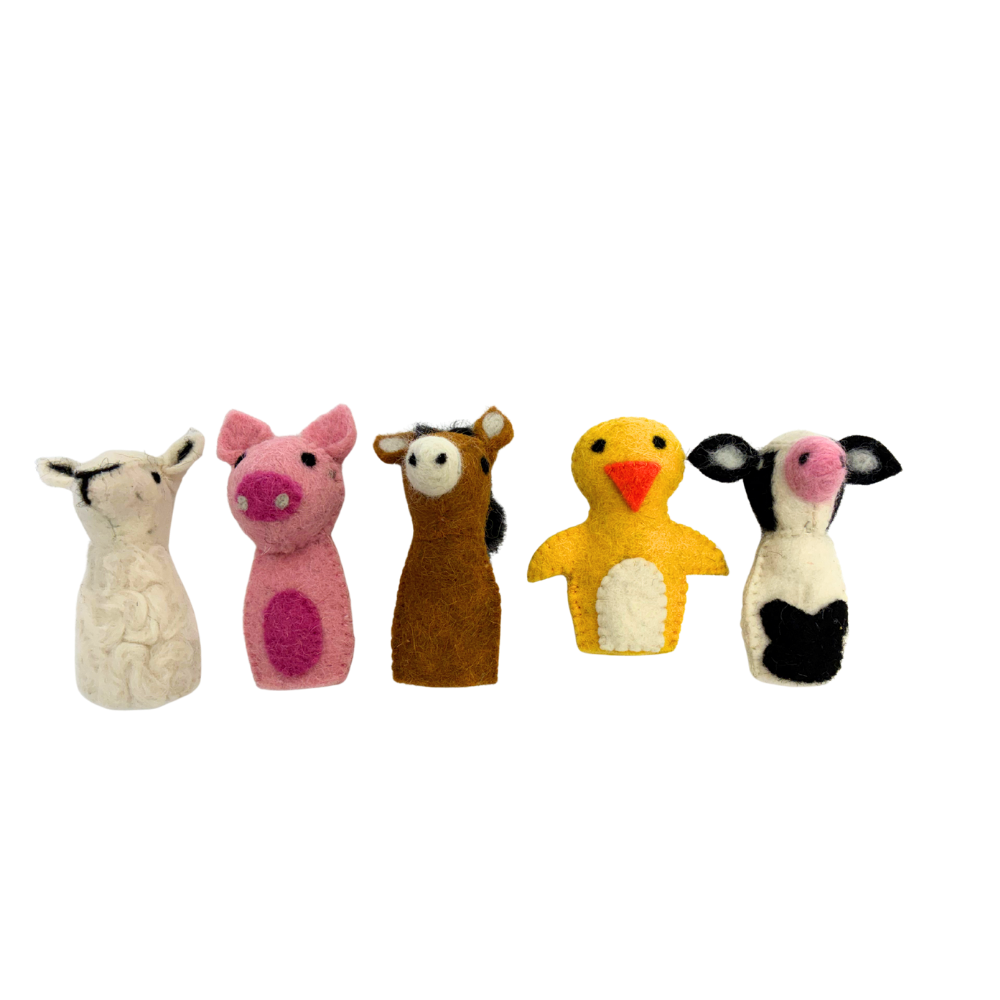 Farmyard Felt Finget Puppets