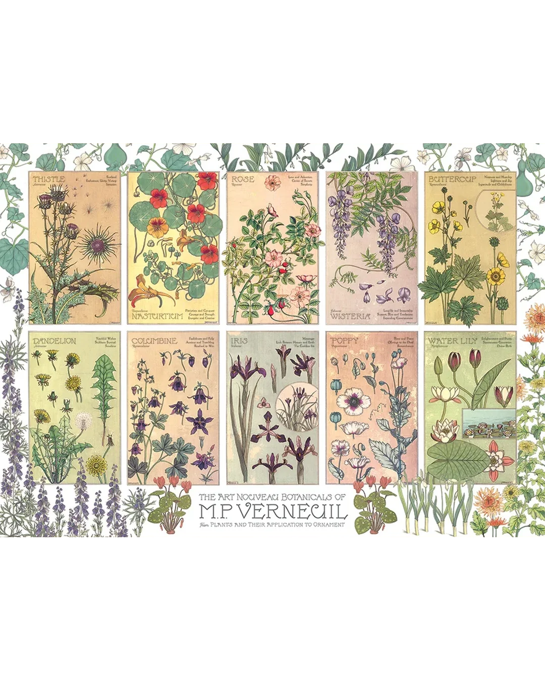 Cobble Hill Botanicals by Verneuil 1000-Piece Jigsaw Puzzle-2