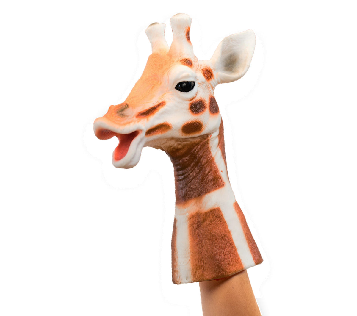Wild Thingz Giraffe hand puppet with movable mouth