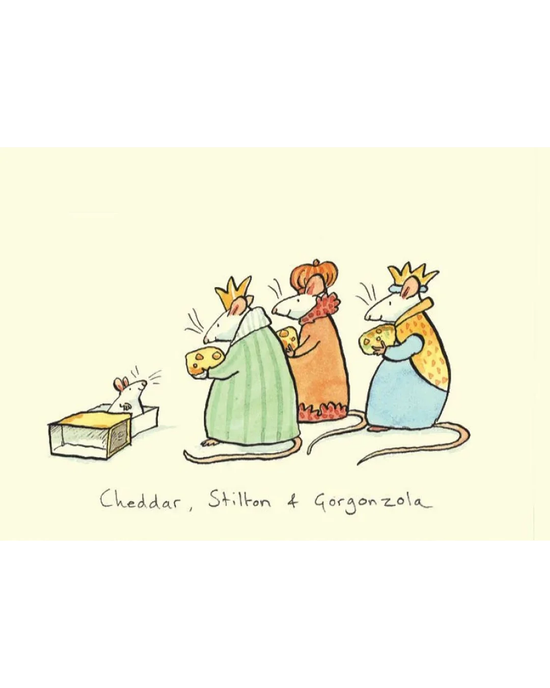 Cheddar Stilton Gorgonzola - Christmas Card