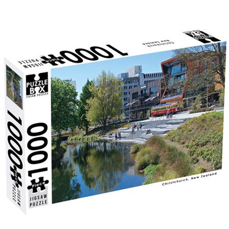Premium Cut 1000pc Puzzle: Avon River - Oxford Terrace