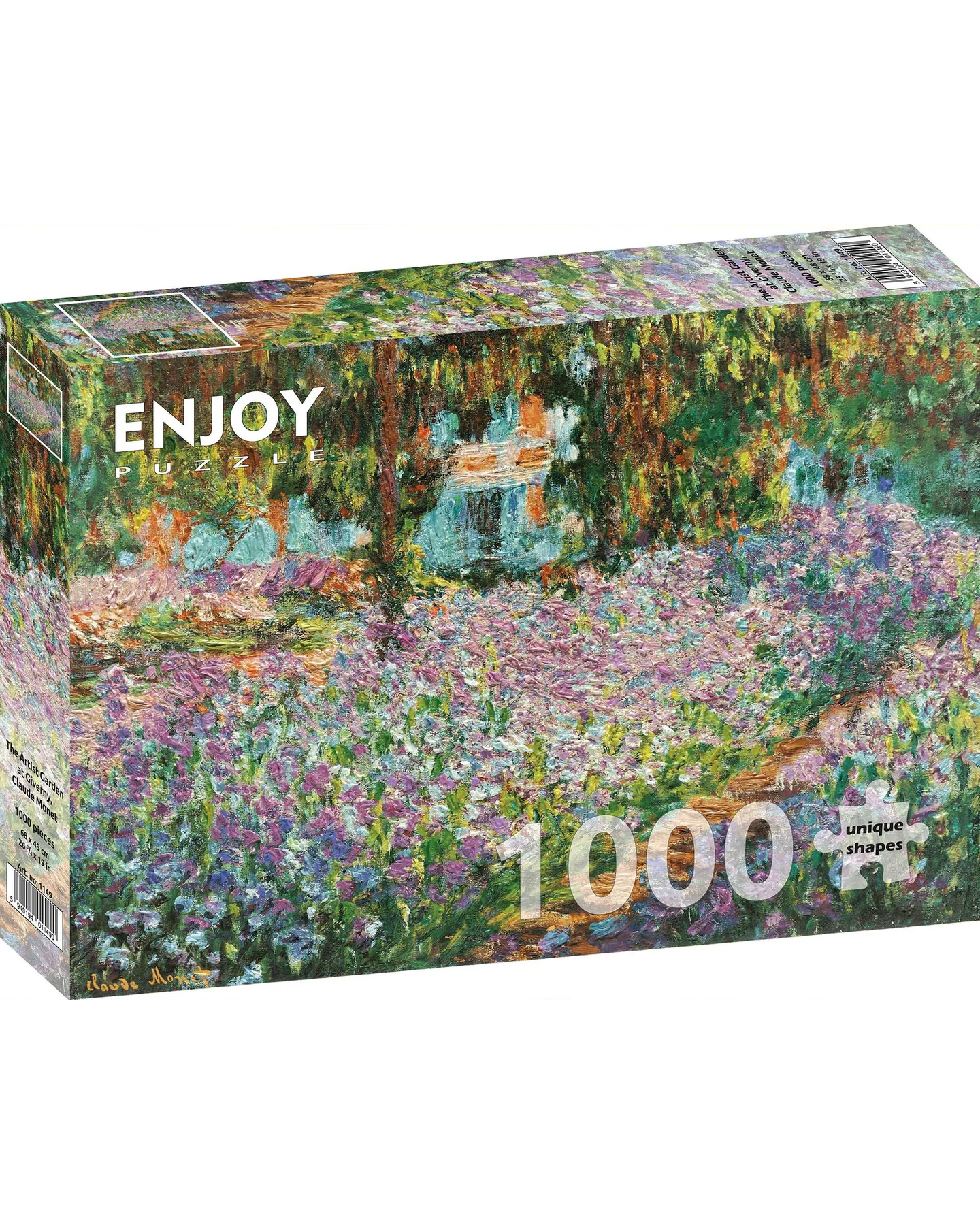 Enjoy Puzzle Claude Monet: the Artist Garden at Giverny 1000-Piece Jigsaw Puzzle