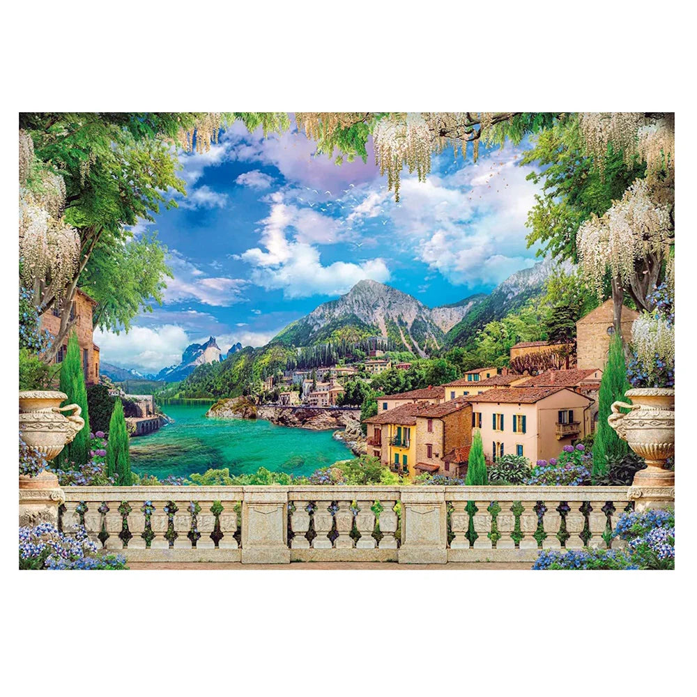 Lush Terrace on Lake - 3000pc
