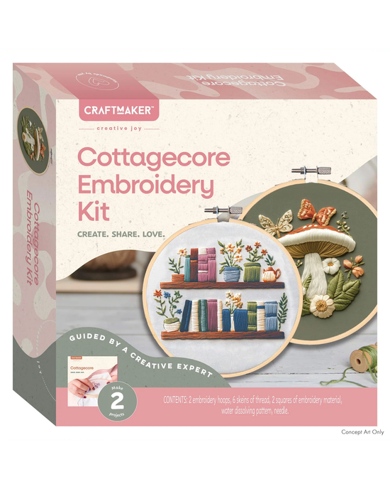 Craft Maker Cottagecore Embroidery Kit