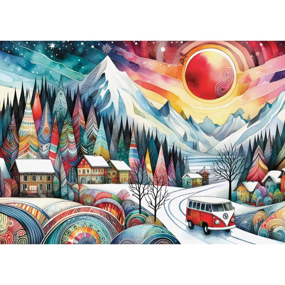 Delfy Mountain Path Wanderer 1000pc Jigsaw Puzzle