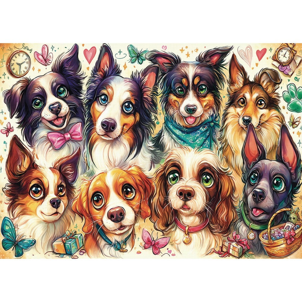 Delfy Eight Pawsome Friends 1000pc Jigsaw Puzzle