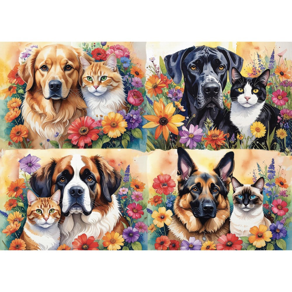 Delfy Paw-Fect Pairs 1000pc Jigsaw Puzzle