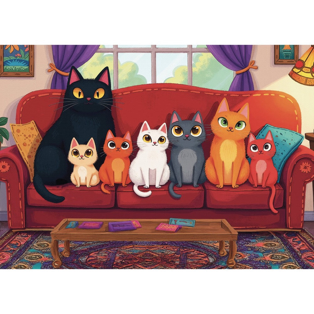 Delfy Purrfect Lineup 1000pc Jigsaw Puzzle