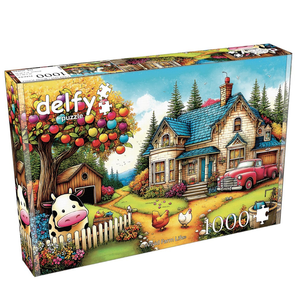 Delfy Vivid Farm Life 1000pc Jigsaw Puzzle