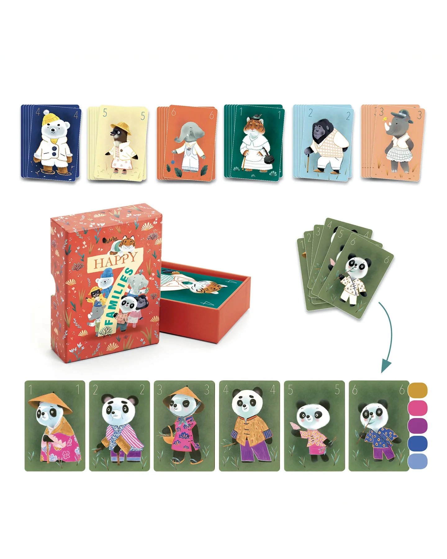 Djeco Creature Chic DIY Card Game Kit-4