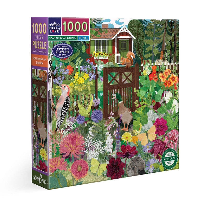 eeBoo 1000pc Puzzle Scandinavian Garden