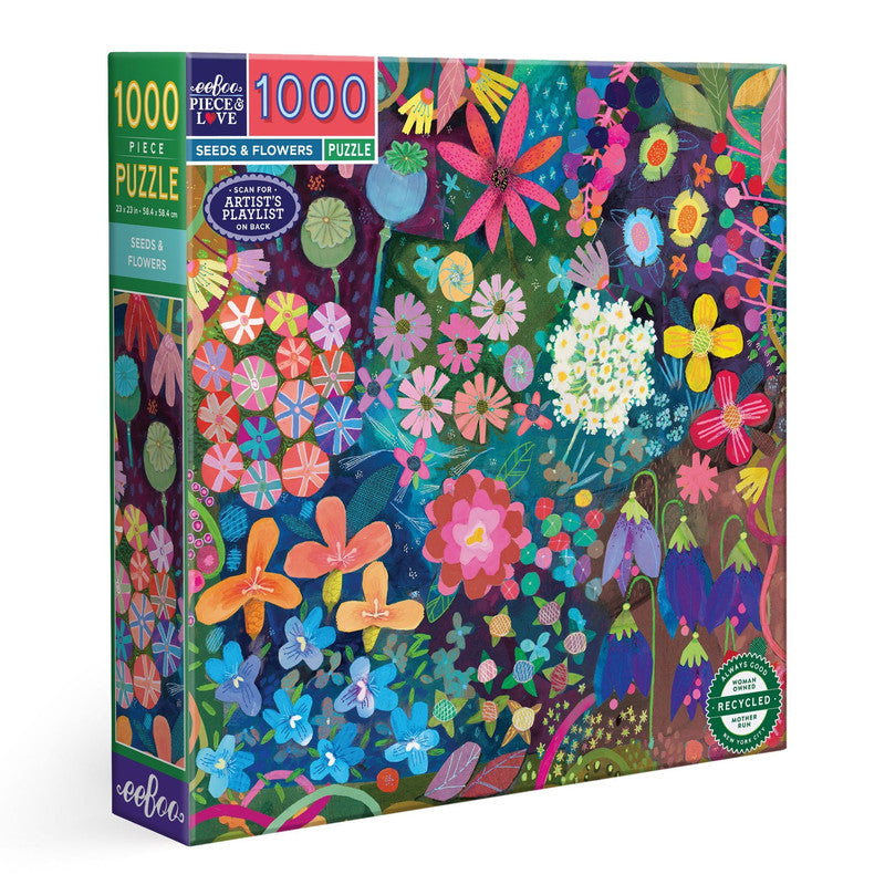 eeBoo 1000pc Puzzle Seeds & Flowers