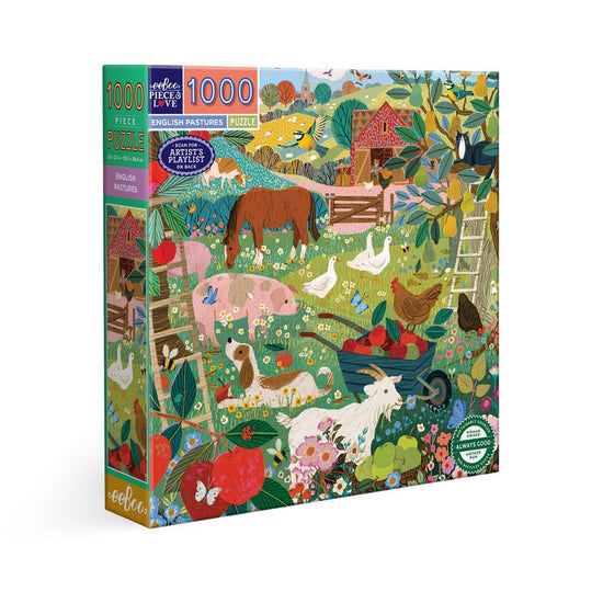 eeBoo 1000pc Puzzle English Pastures