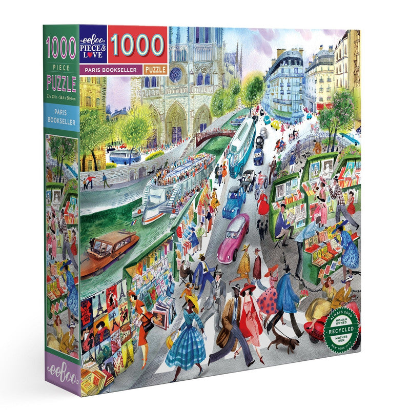 eeBoo 1000pc Puzzle: Paris Bookseller