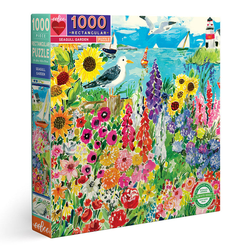 eeBoo 1000pc Puzzle: Seagull Garden