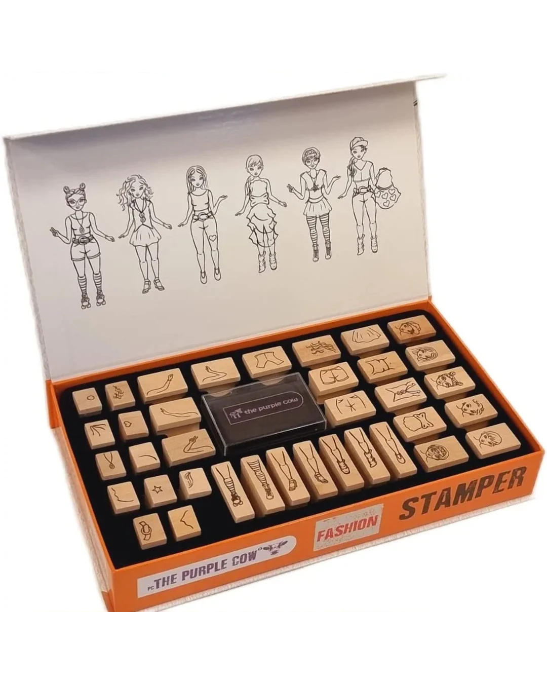 The Purple Cow Fashion Maker 36-Stamp Kit-2