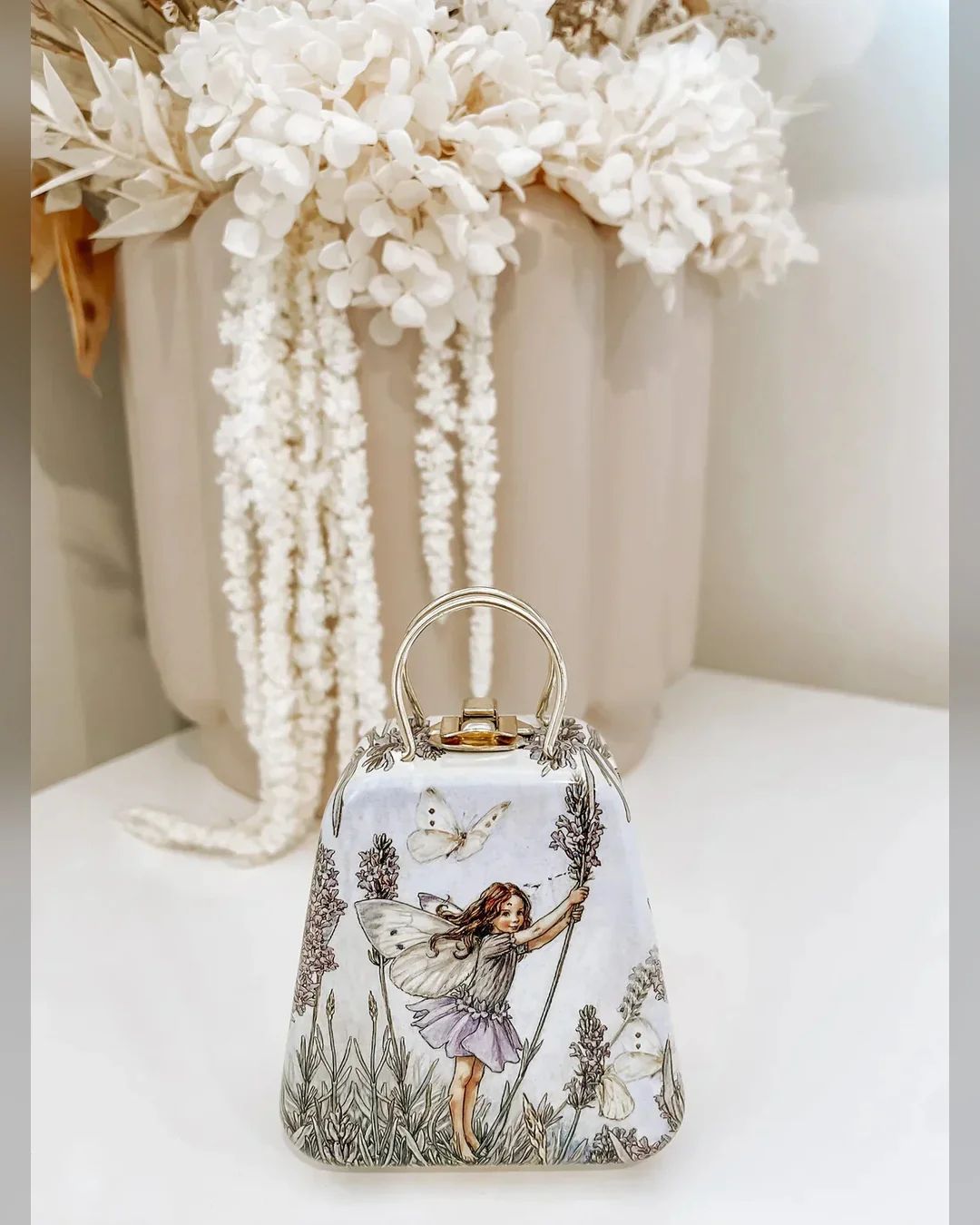 Flower Fairies - Mini Tin Handbags Household Storage Containers Lavender Fairy