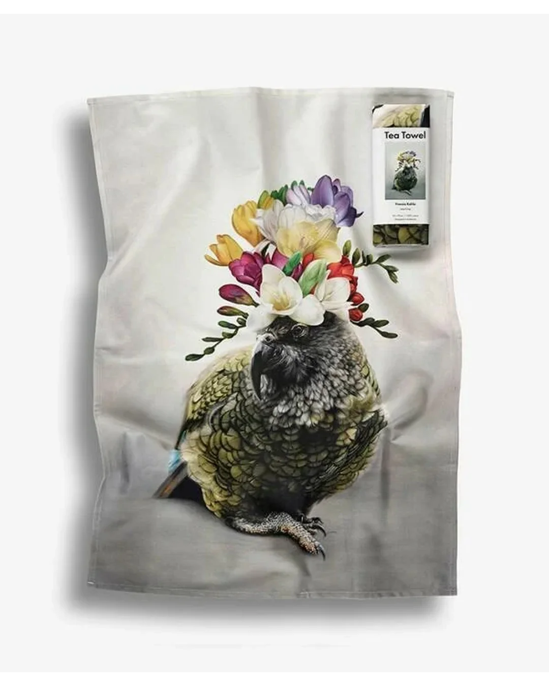 Freesia Kahlo Tea Towel
