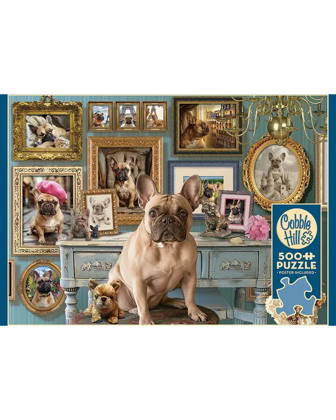 Cobble Hill Frenchie 500-Piece Jigsaw Puzzle-3