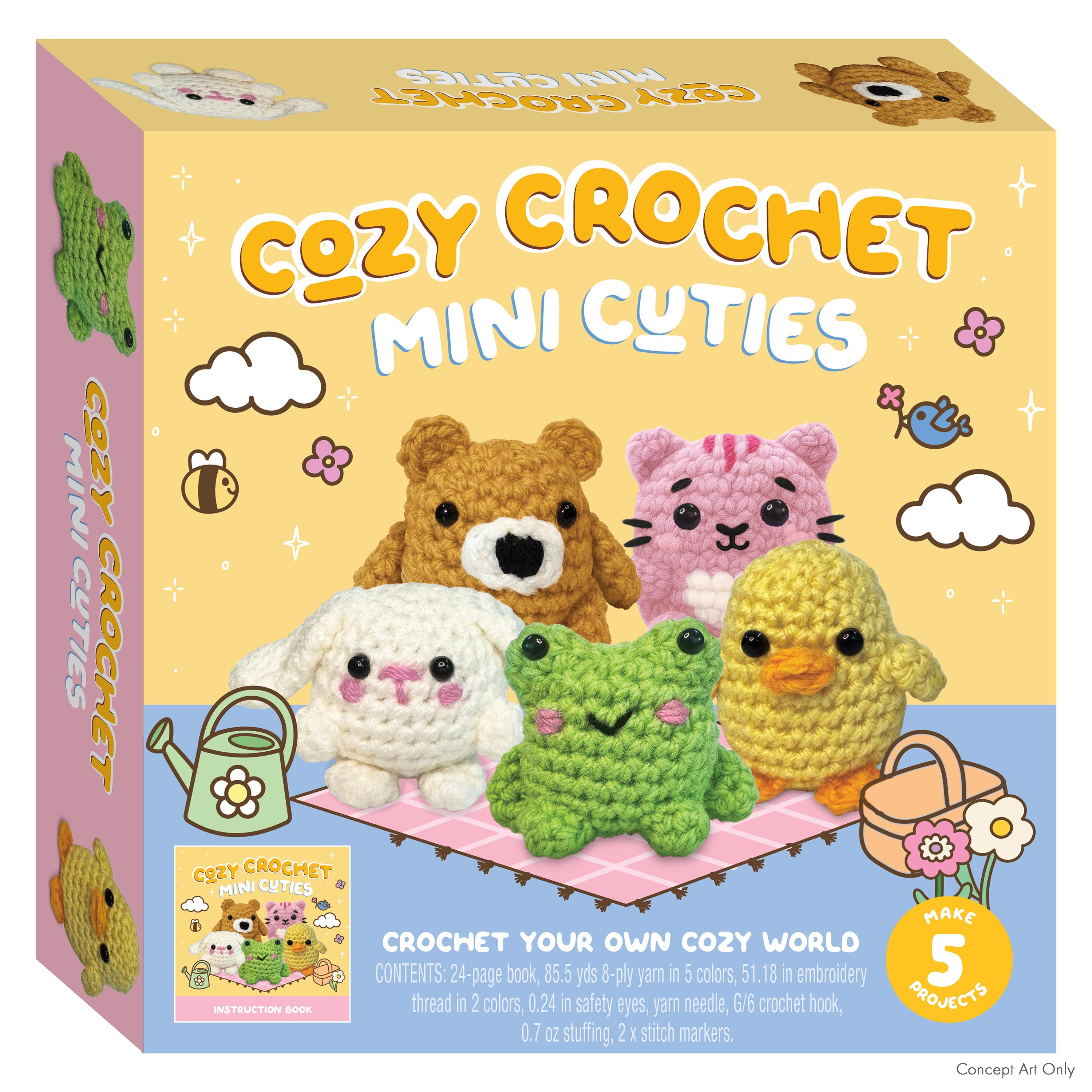 Cozy Crochet Mini Cuties Large Kit 5pc