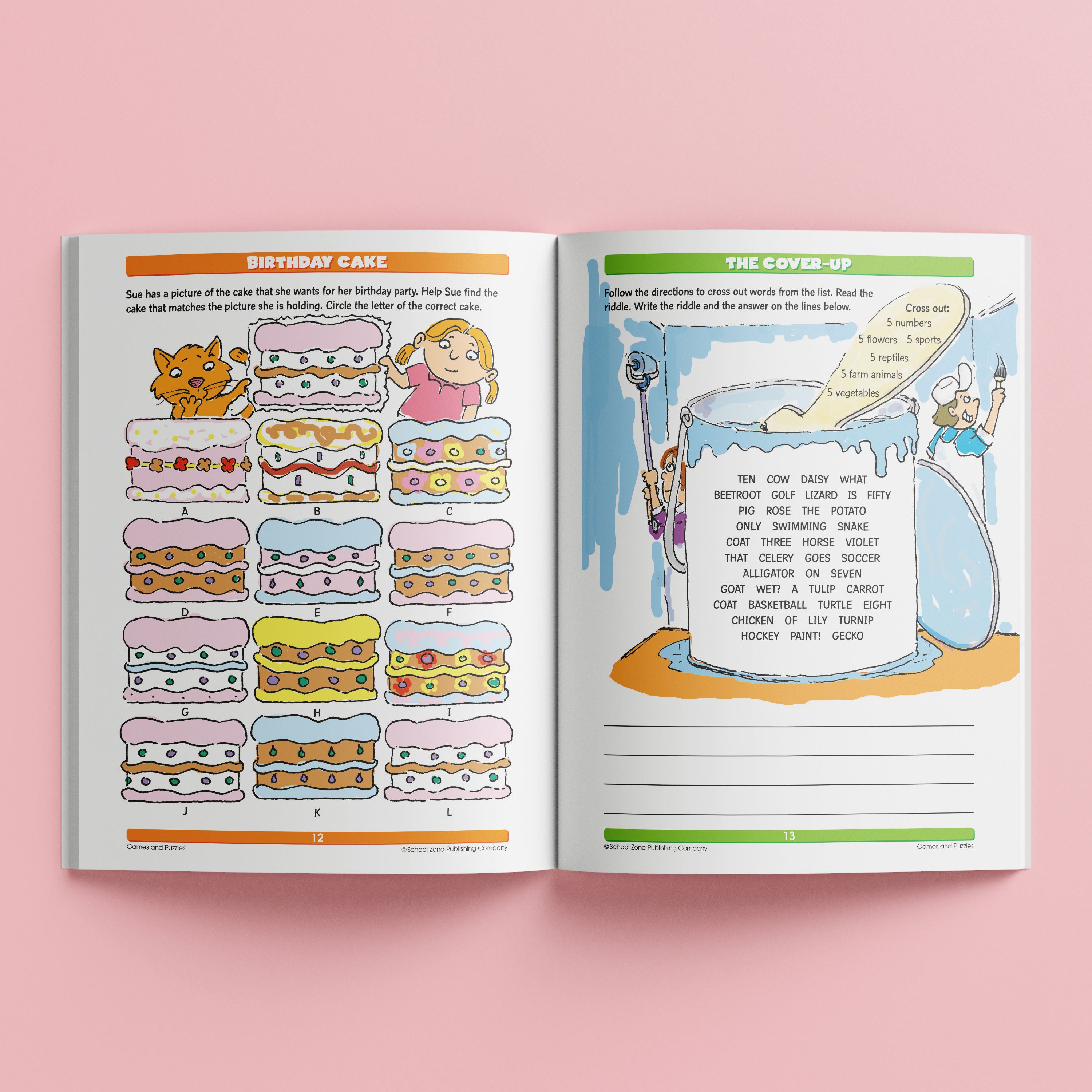 School Zone Activity Zone Games and Puzzles