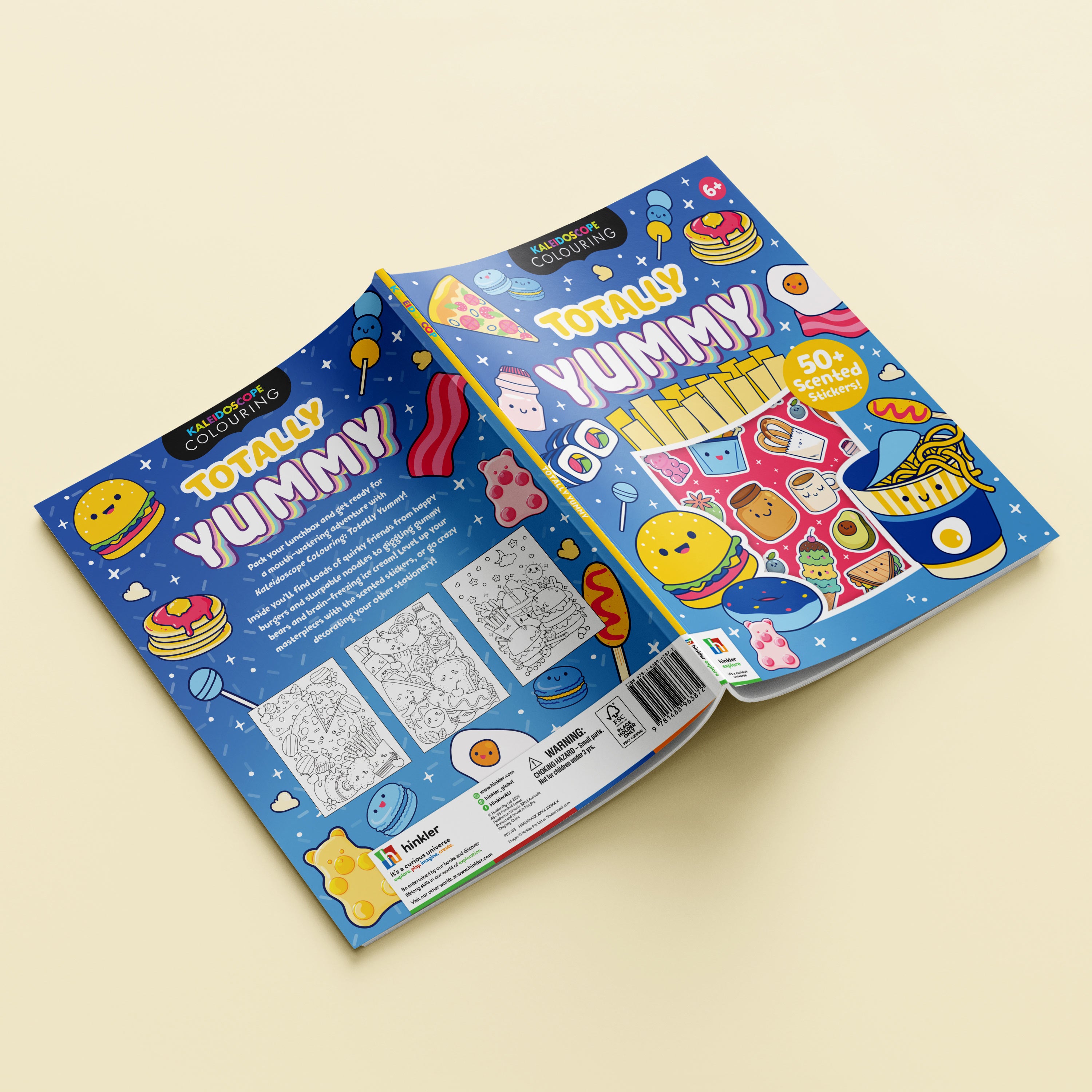 Coloring & Scented Stickers Book - Totally Yummy