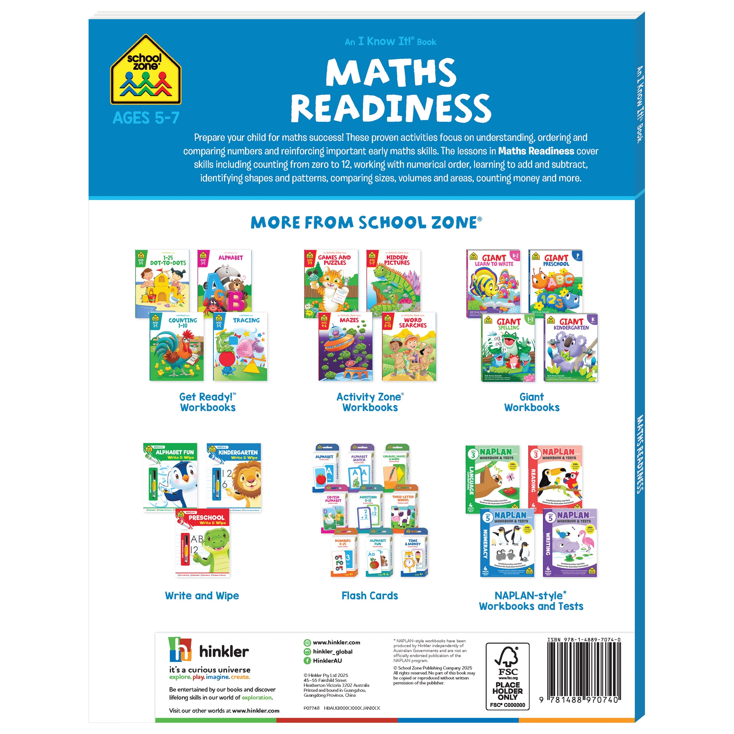 Maths Readiness: An I Know It! Book