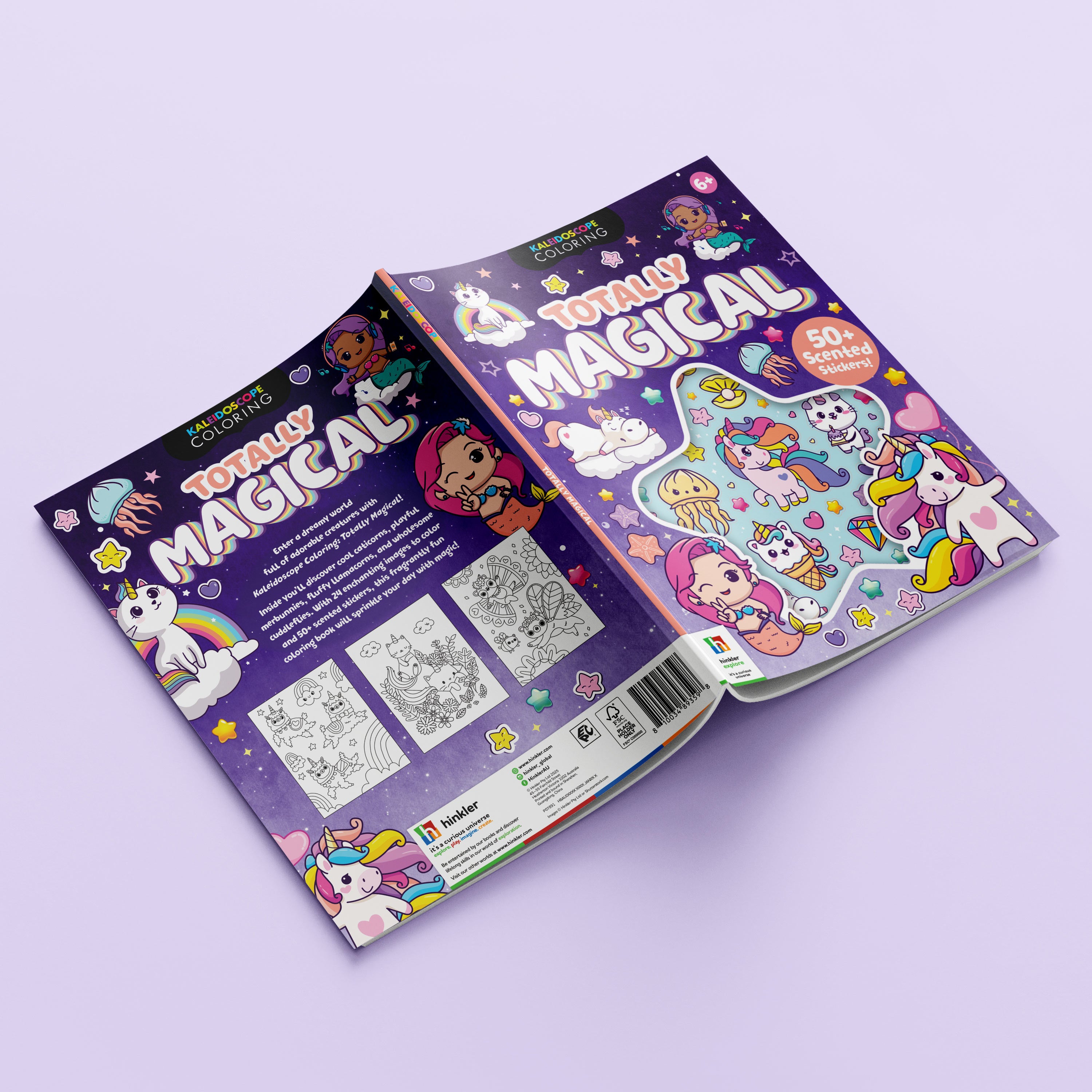 Coloring & Scented Stickers Book - Totally Magical