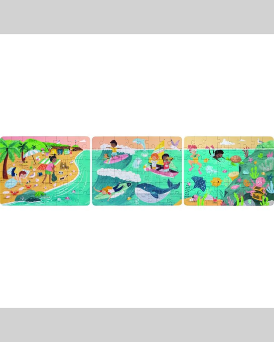 Hape 3 in 1 Puzzle & Storytelling - Ocean Friends