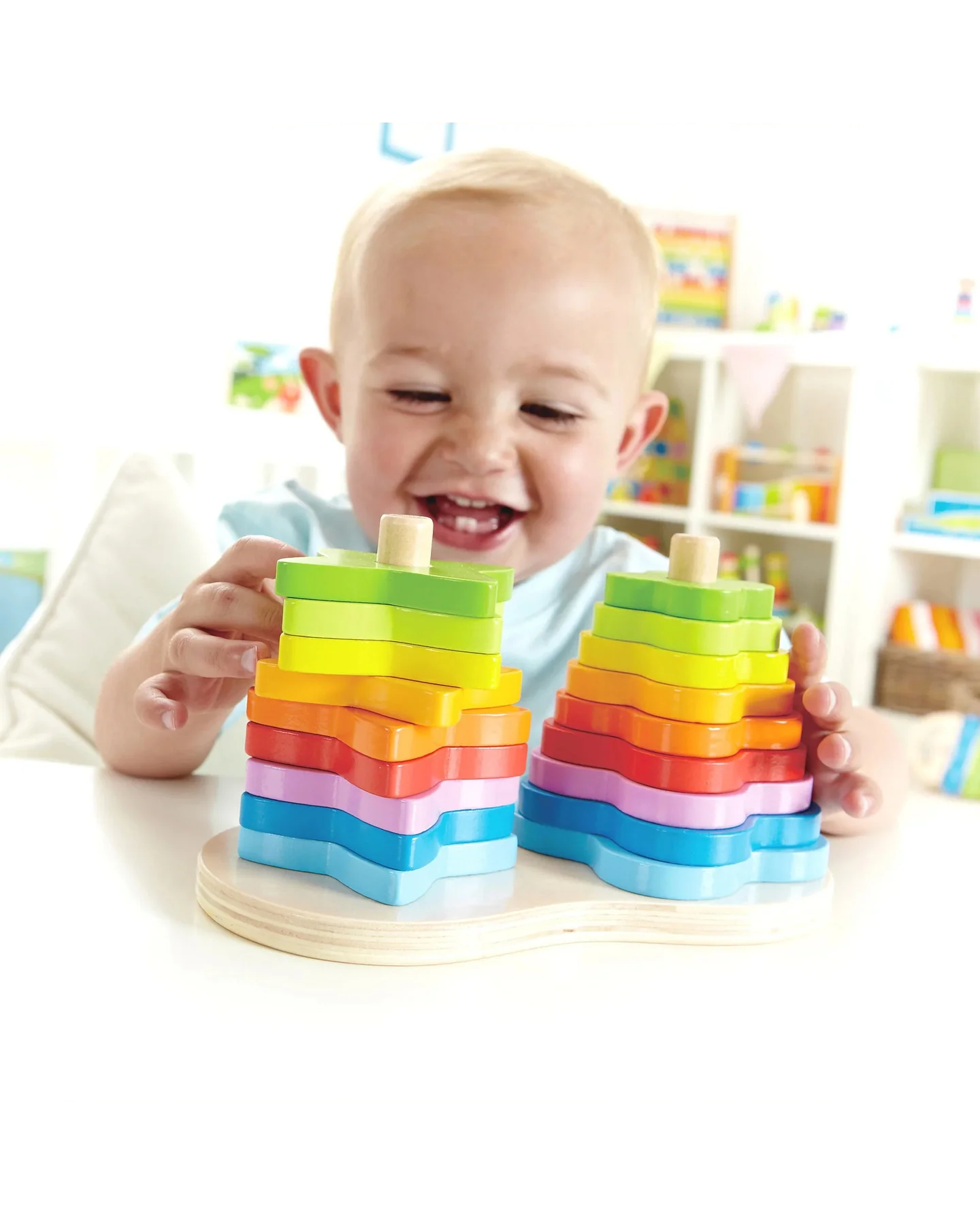 hape-double-rainbow-stacker