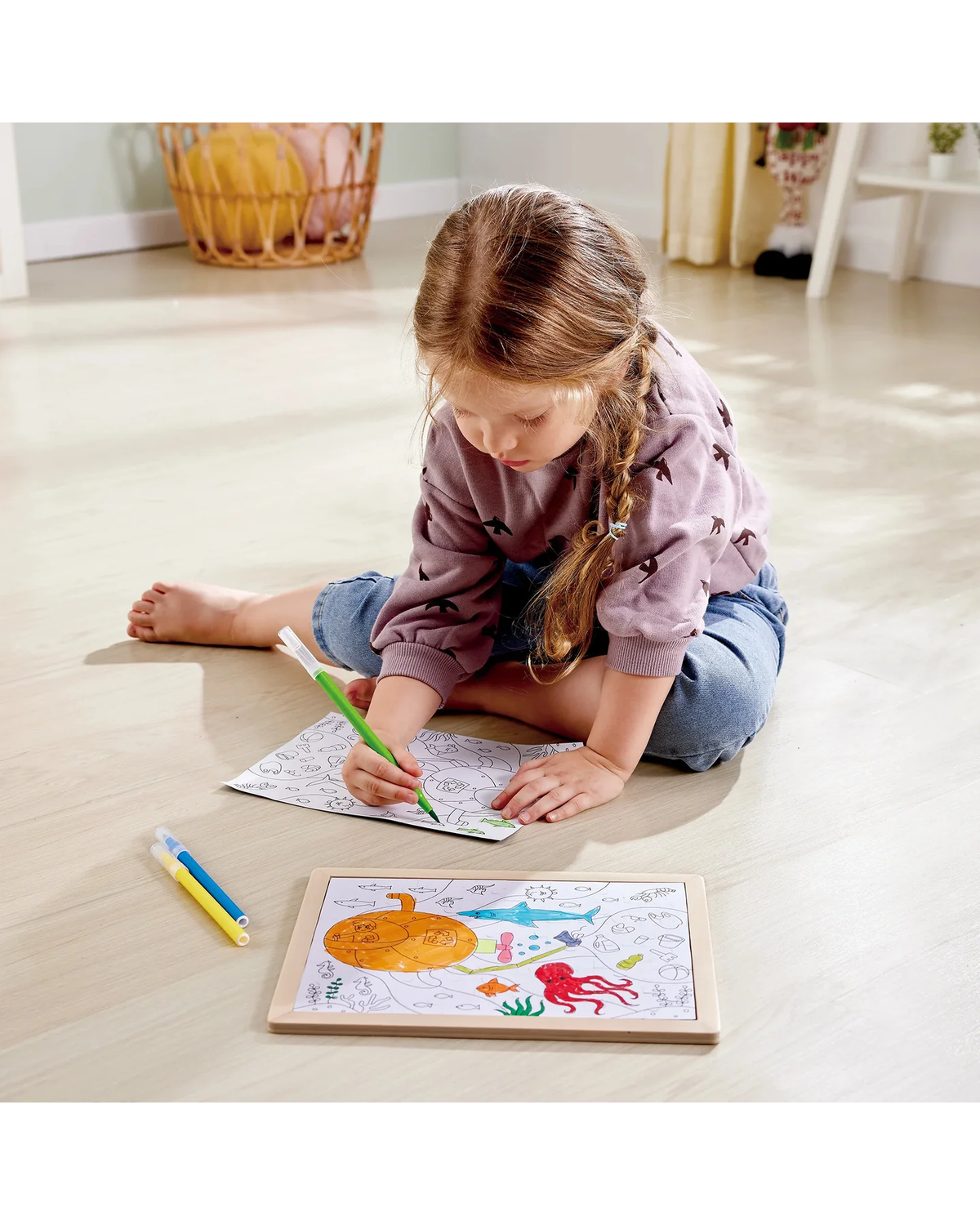 hape-double-sided-colour-puzzle-48pc-ocean-rescue