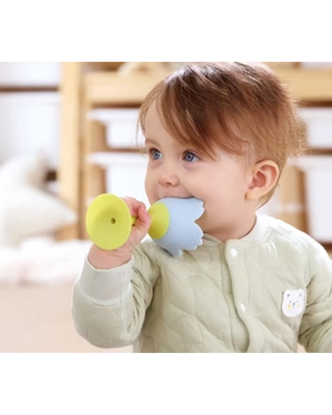 hape-flower-teether-blue