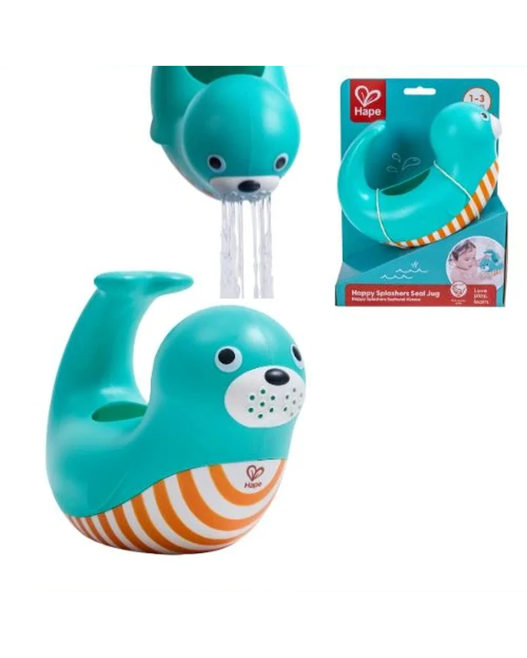 Hape Happy Splashers Seal Jug – Bath Toy Bath Toys