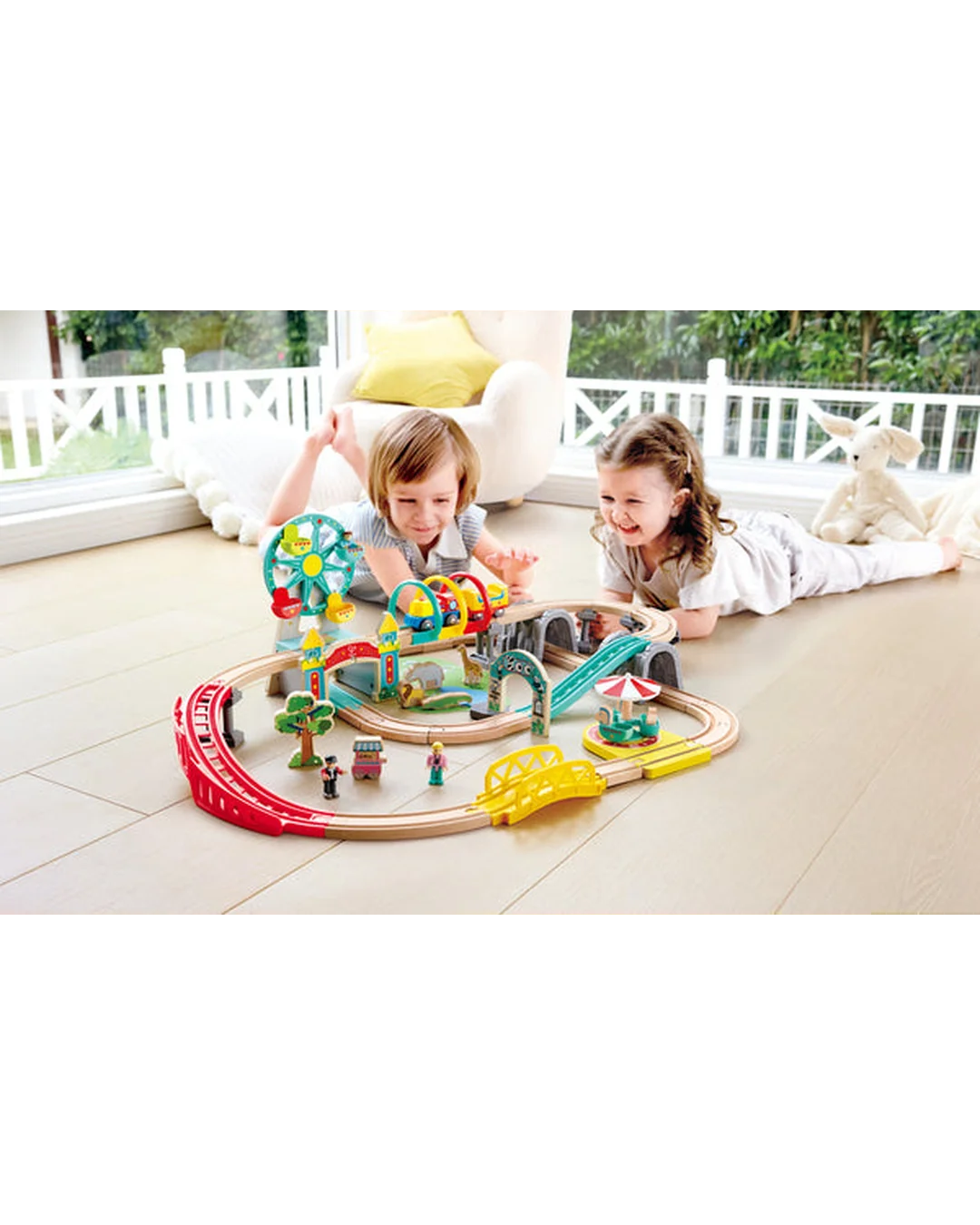 Hape Joyful Ride Railway Set Toy Trains & Train Sets