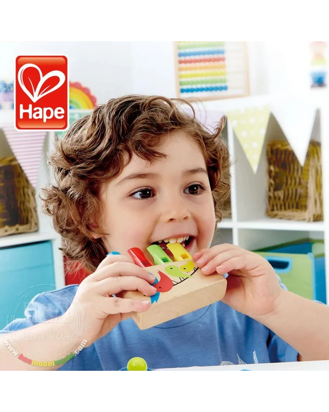 Hape Rainbow Pan Pipe Wind Instruments