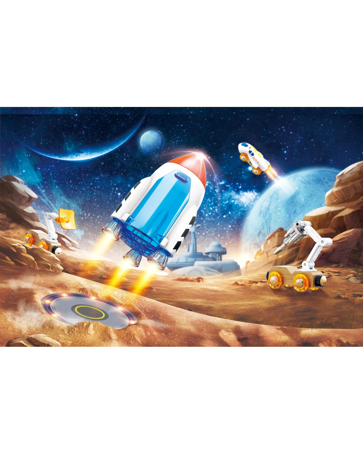 hape-space-adventure-play-set
