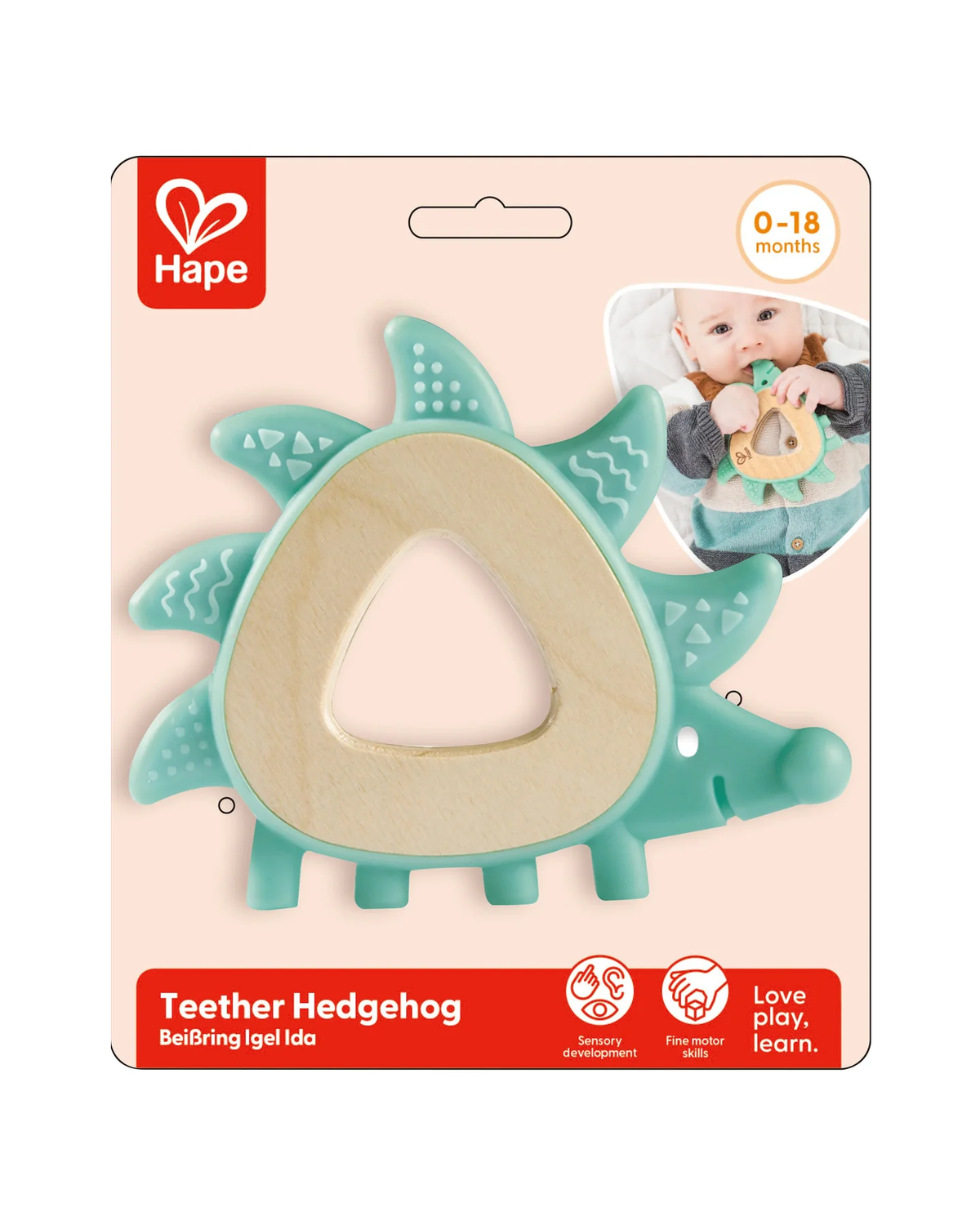 hape-teether-hedgehog
