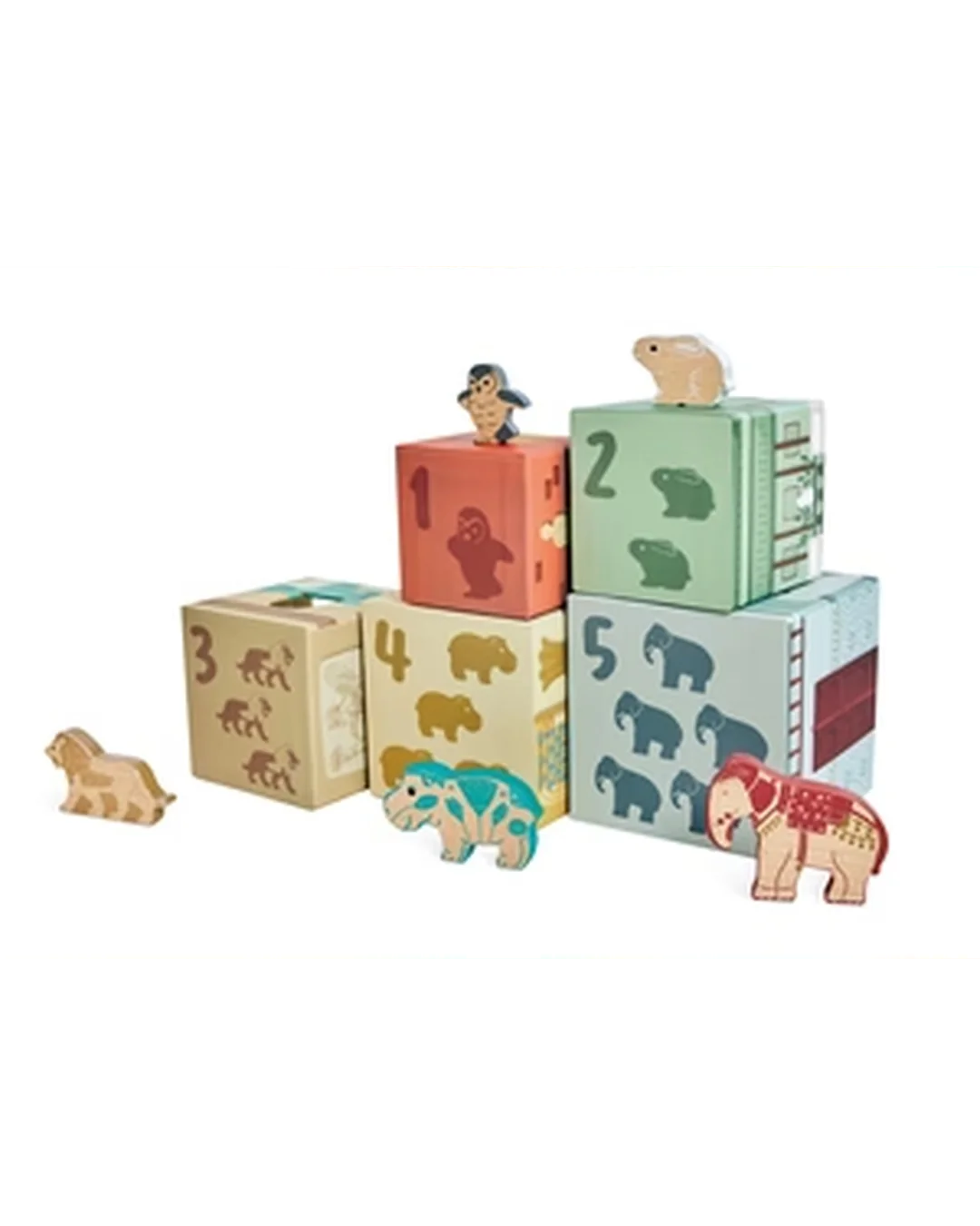 Hape x The Met Museum Wooden Nesting Blocks – 10 Pieces Sorting & Stacking Toys