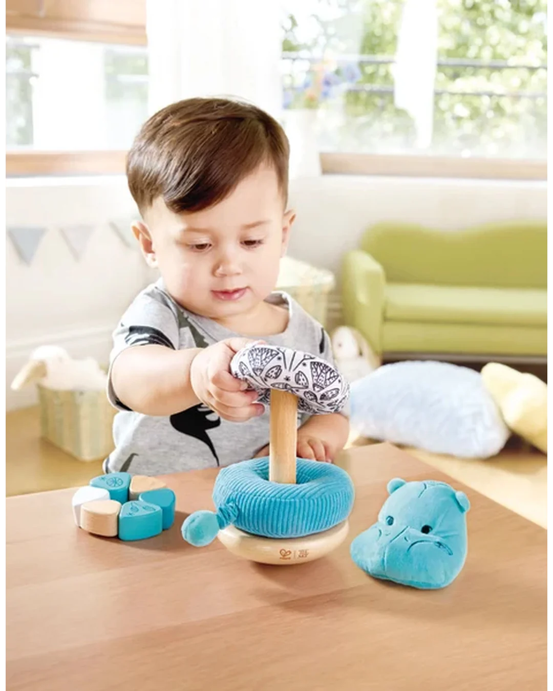 Hape x The Met William® the Hippo Baby Stacker Sorting & Stacking Toys