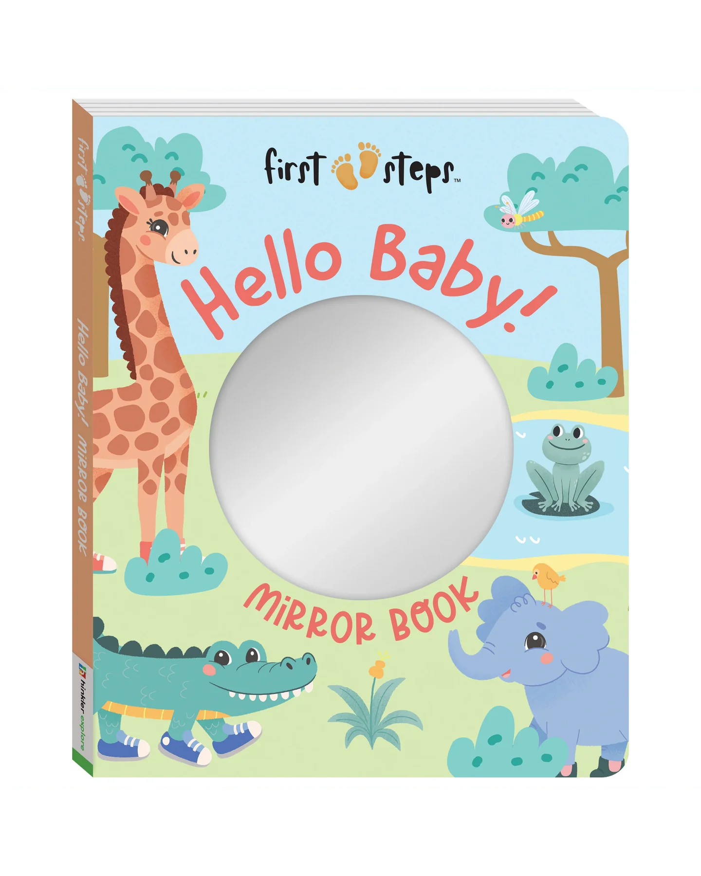 Hinkler First Steps Hello Baby! Mirror Board Book