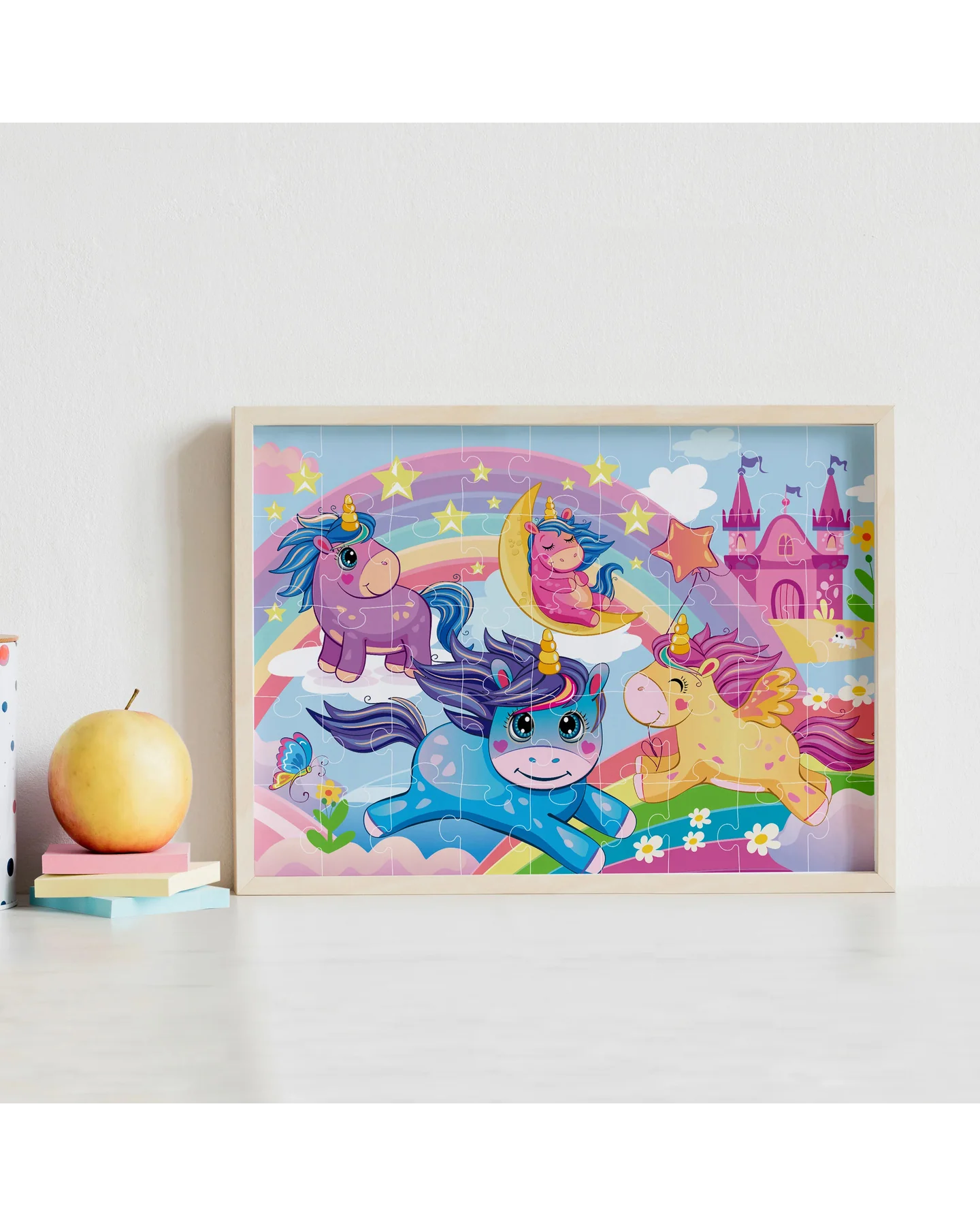 Hinkler Junior Jigsaw Carry & Play Rainbow Unicorns 45-Piece Jigsaw Puzzle-4