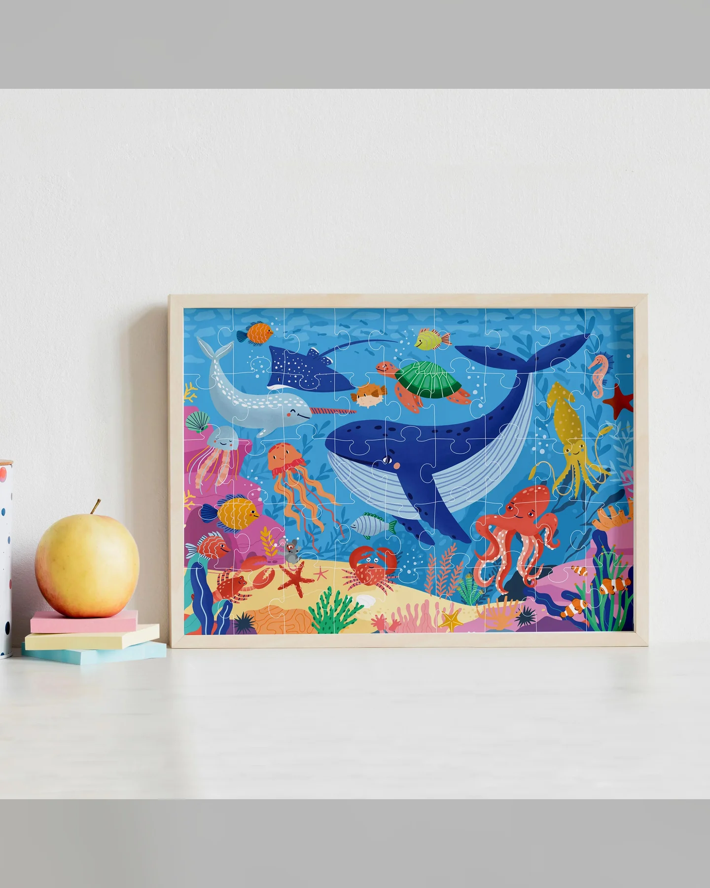 Hinkler Junior Jigsaw Carry & Play Under the Sea 45-Piece Jigsaw Puzzle-1