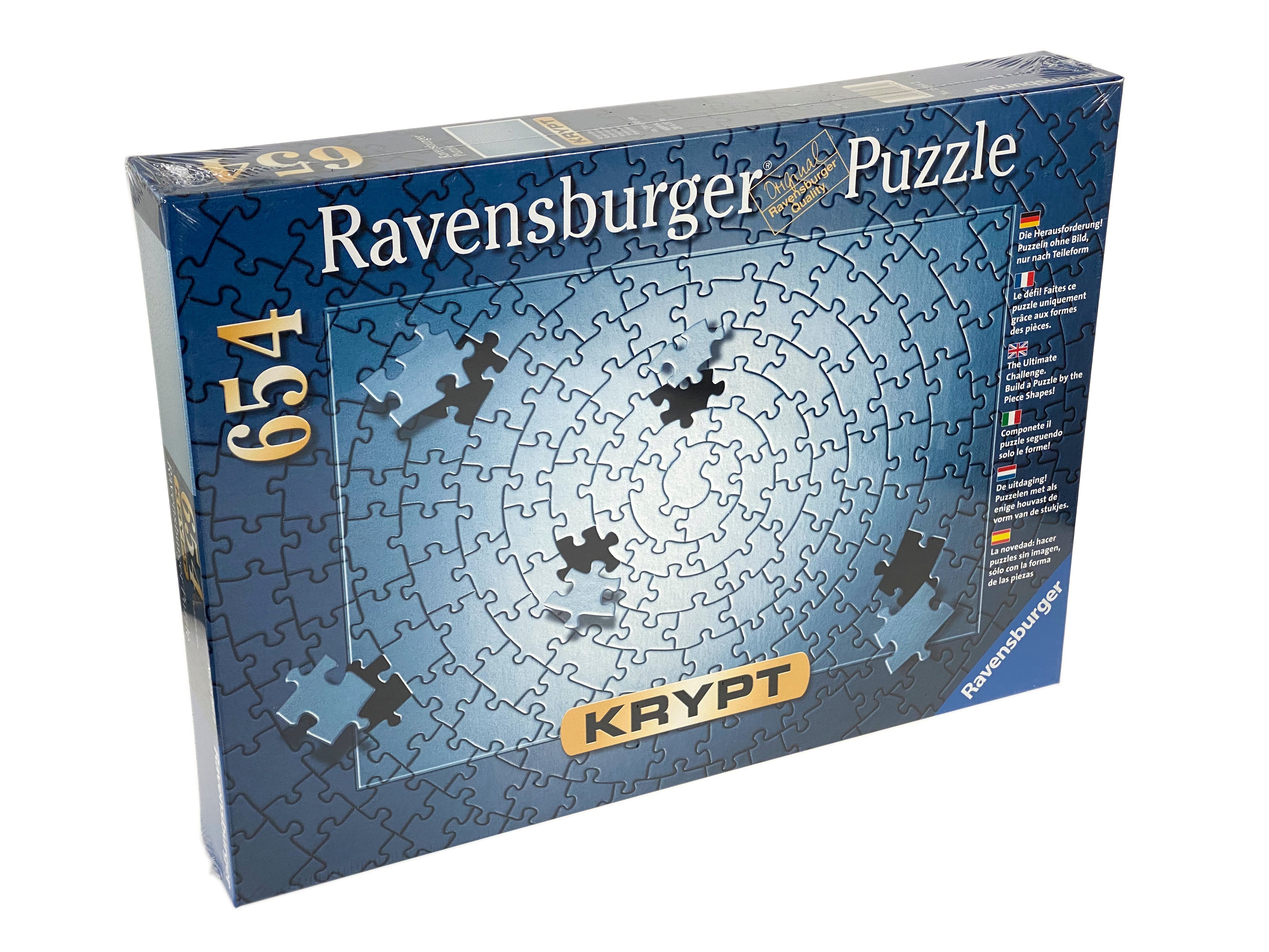 Ravensburger Krypt Silver Spiral 654-piece jigsaw puzzle box