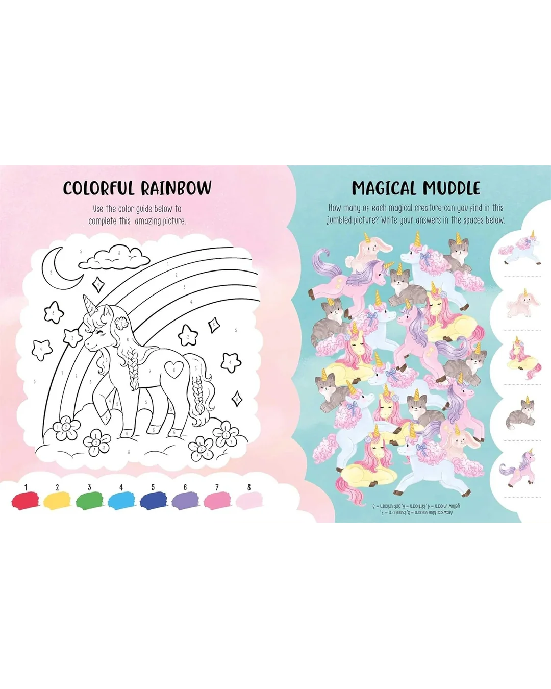 Igloo 701 Super Stickers Activity Book - Unicorns Sticker Book